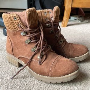 Brown fall boots